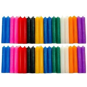 Colorful 40 pack Multicolored Candles Holidays Wish Spell Multicolor 10 Colors